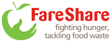 FareShare - fighting hunger, tackling food waste logo.